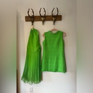 Vintage bright green pant set!